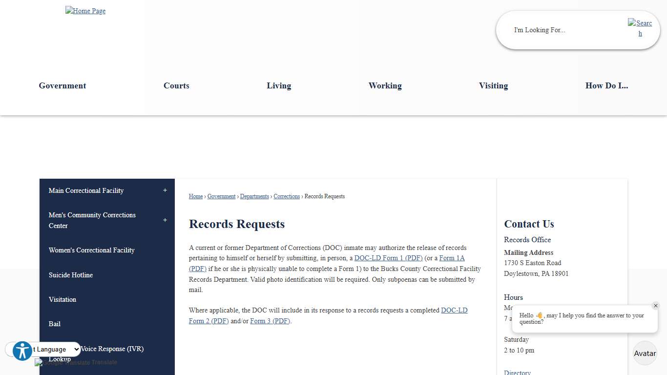 Records Requests | Bucks County, PA